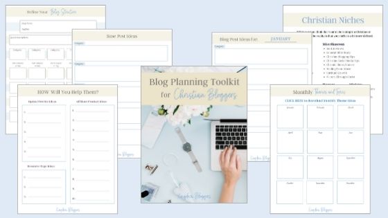 blog planning toolkit worksheets