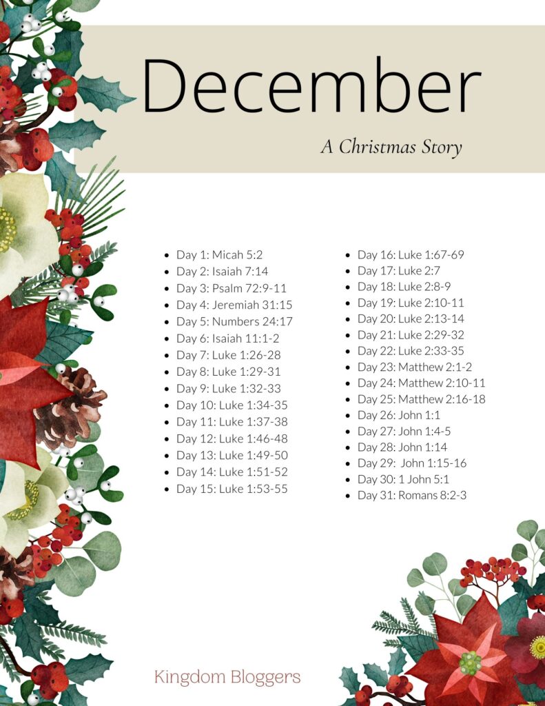 December Bible Reading Plan