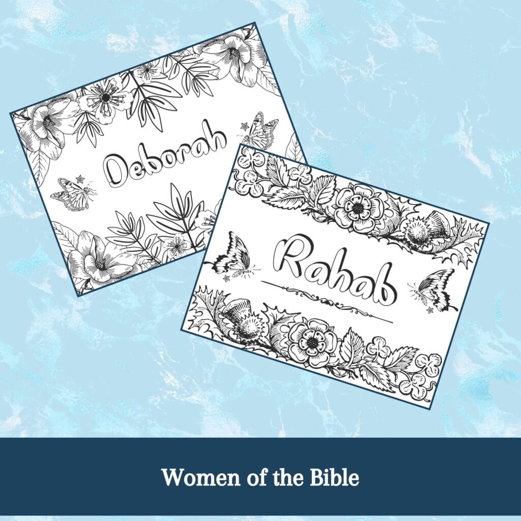 Women of the Bible coloring pages cover image