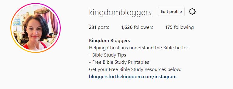 Kingdom Bloggers Instagram Bio