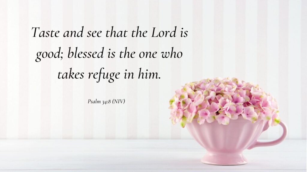 Short Bible Verse Psalm 34 8