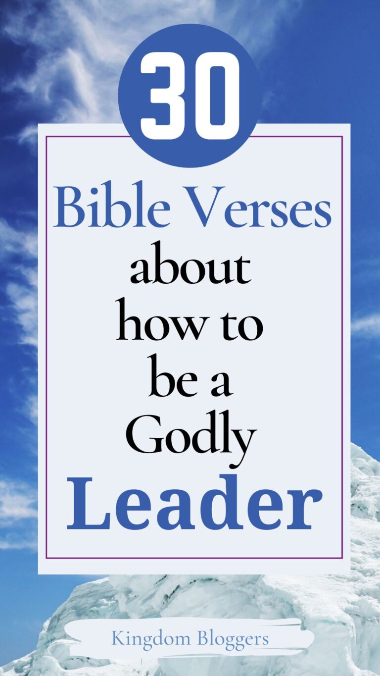 30 Inspiring Bible Verses for Leaders