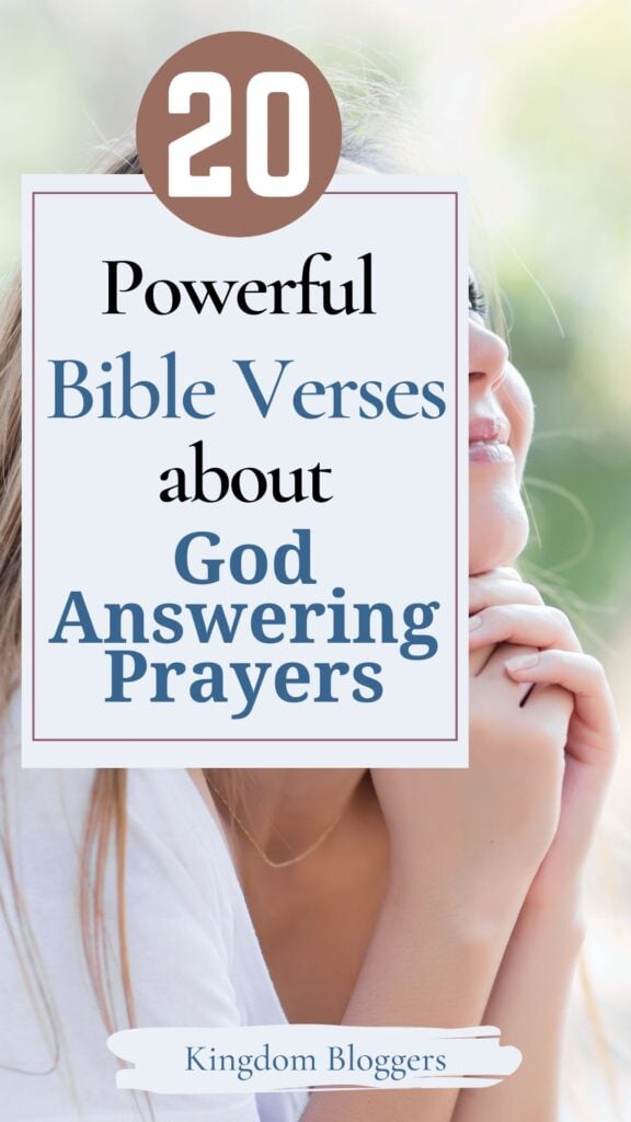 20 Bible Verses About God Answering Prayers