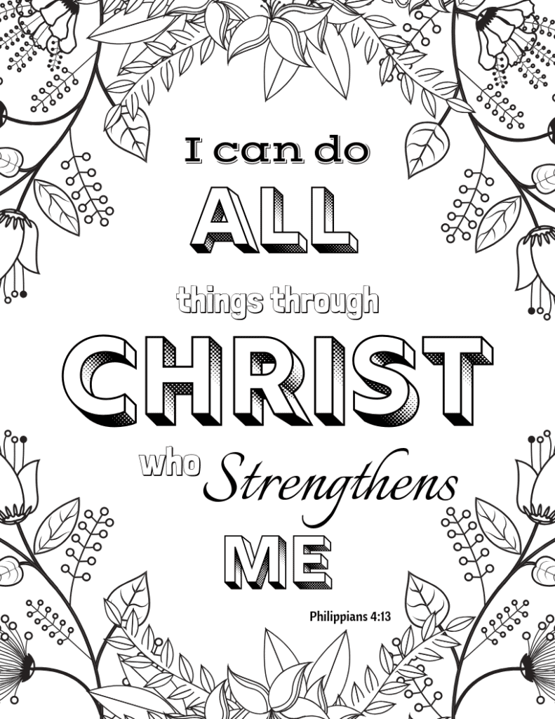 Free Printable Bible Verse Coloring Pages - Kingdom Bloggers