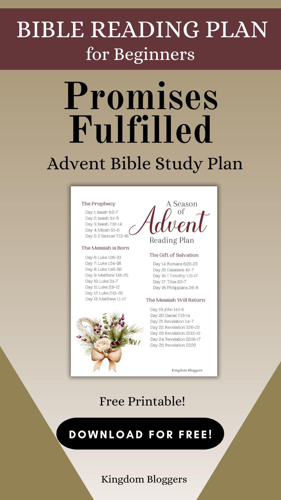 A season of advent bible reading plan